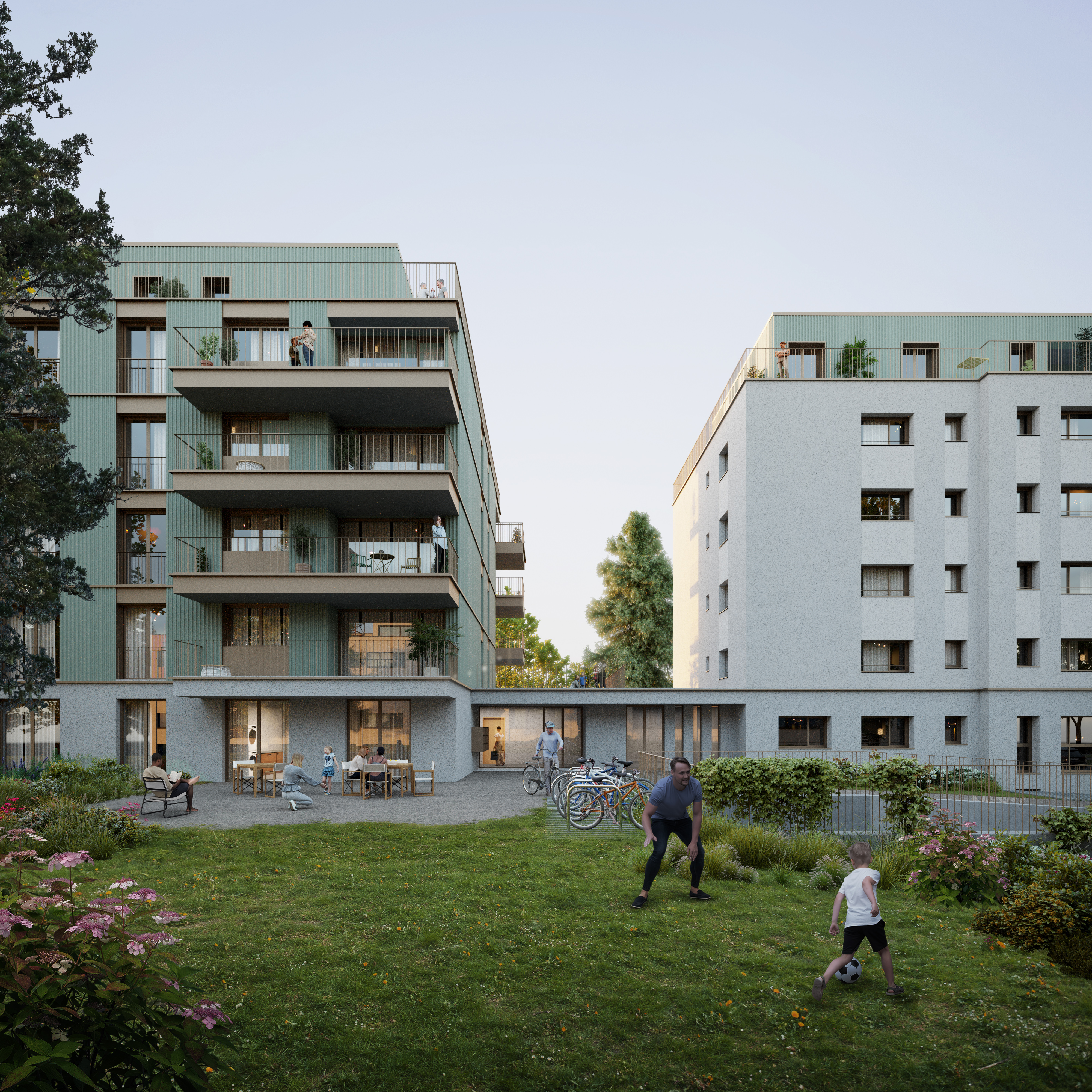 Vue du projet Bois 8 – Ecublens